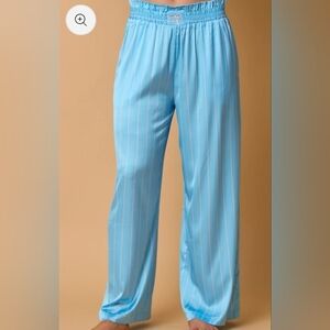 Fantastic Fawn New In Poly Bag Pink Blue Striped Pants Size M Waist 18 Waist